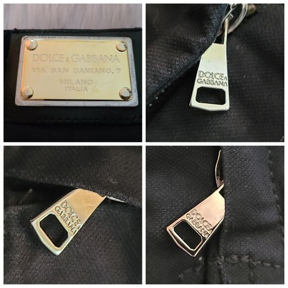 Dolce & Gabbana|Black Ankle Zipper Pants, 40 - Picture 4 of 7